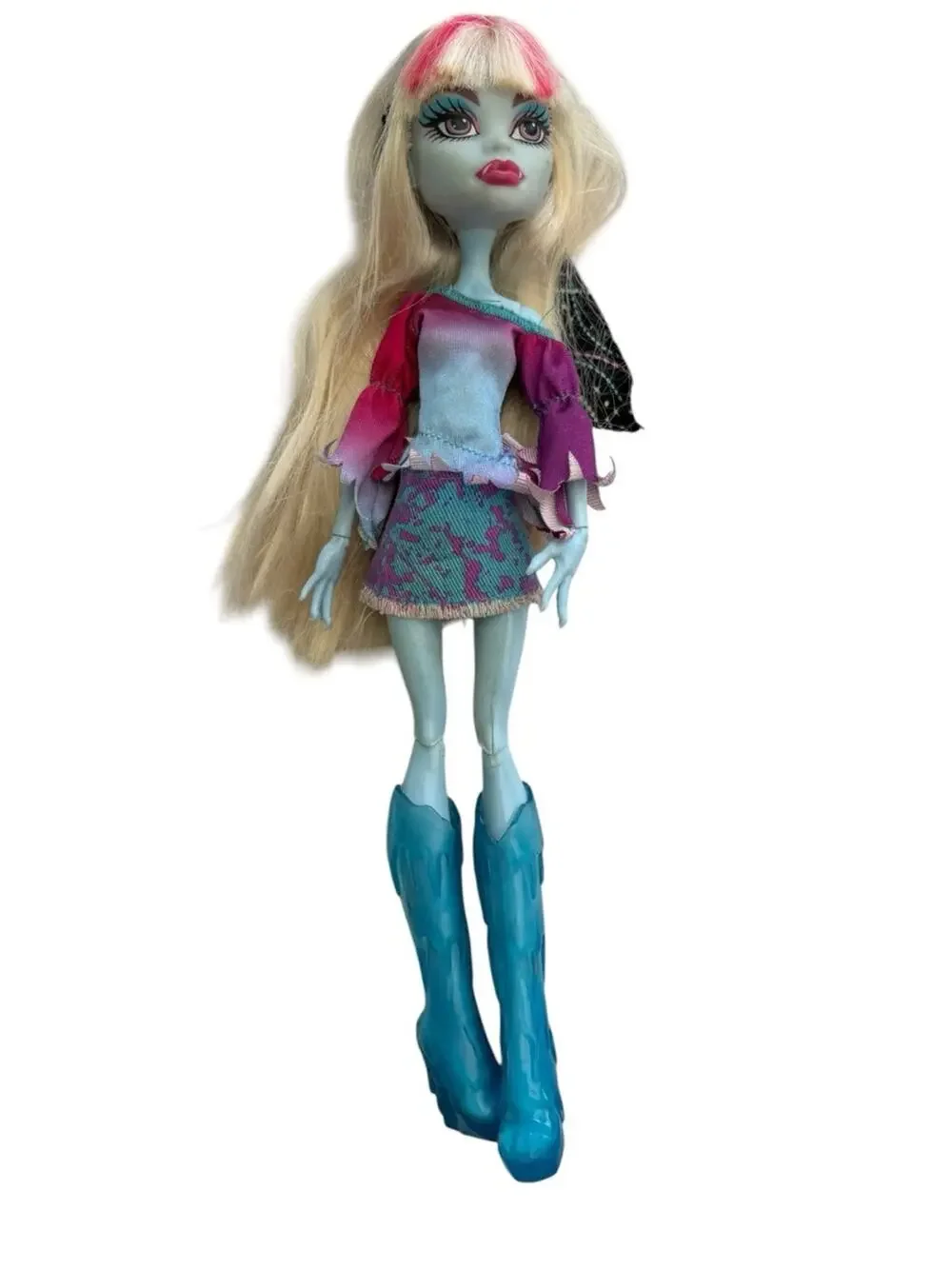 2013 monster high Abbey Bominable fashion Blue Skinned doll music festival